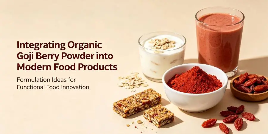 Integrating Organic Goji Berry Powder into Modern Food Products