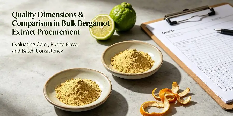 Quality Dimensions & Comparison in Bulk Bergamot Extract Procurement