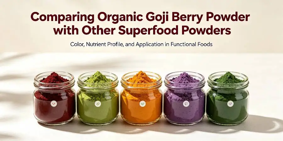 Comparing Organic Goji Berry Powder with Other Superfood Powders