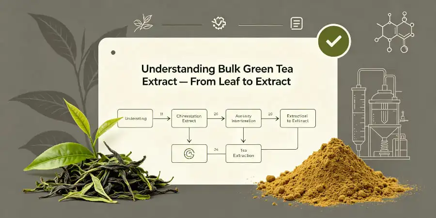 Understanding Bulk Green Tea Extract-From Leaf to Extract Understanding Bulk Green Tea Extract-From Leaf to Extract
