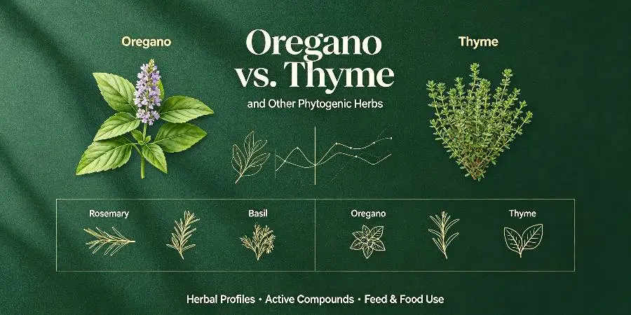 Oregano vs. Thyme and Other Phytogenic Herbs