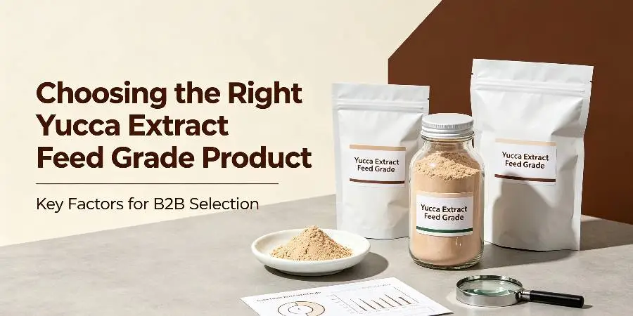 Choosing the Right Yucca Extract Feed Grade Product Choosing the Right Yucca Extract Feed Grade Product