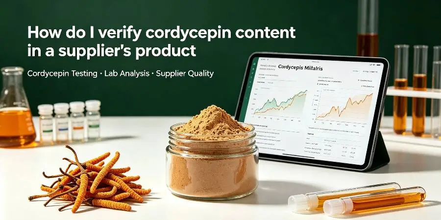 How do I verify cordycepin content in a supplier's product How do I verify cordycepin content in a supplier's product