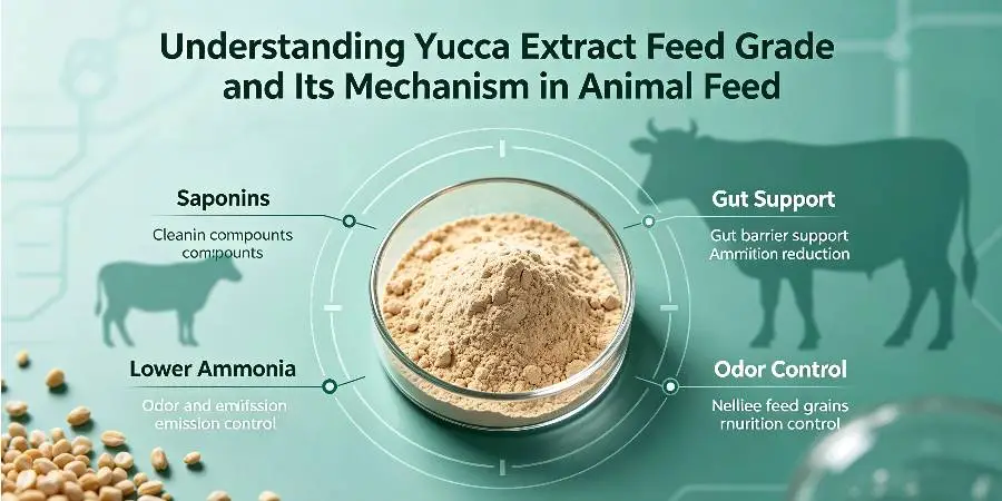 Understanding Yucca Extract Feed Grade and Its Mechanism in Animal Feed Understanding Yucca Extract Feed Grade and Its Mechanism in Animal Feed