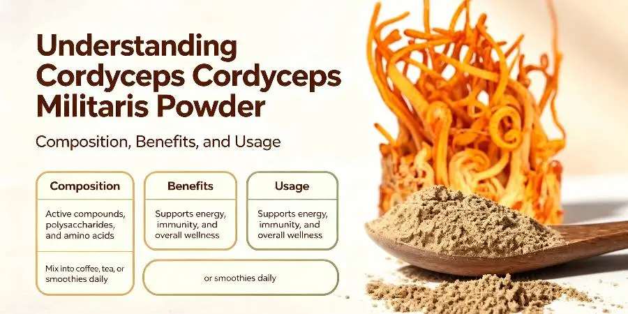 Understanding Cordyceps Militaris Powder-Composition, Benefits, and Usage Understanding Cordyceps Militaris Powder-Composition, Benefits, and Usage