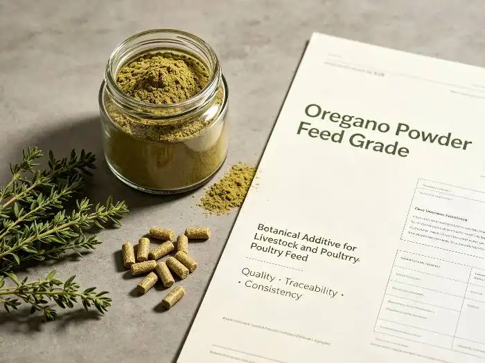 Origani Pulveris Gradus Pabuli Saporem Augmentat et Solutiones Pabuli Functionales