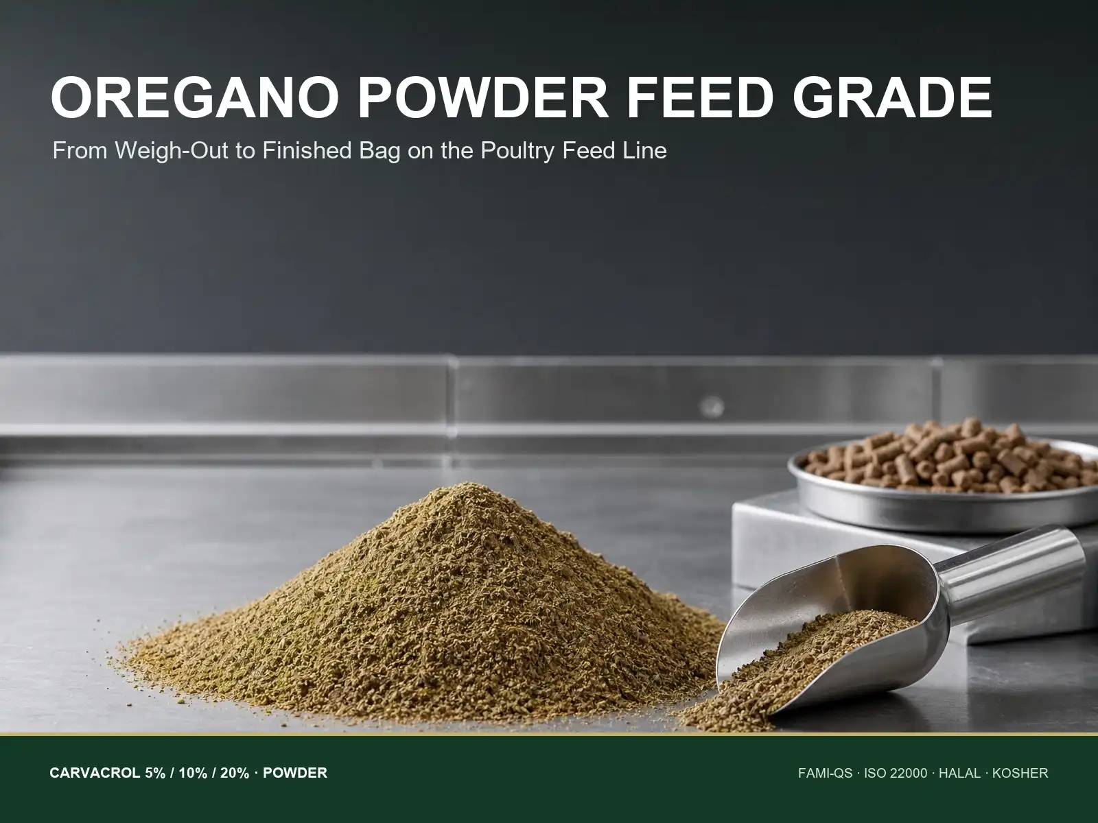 How Is Oregano Powder Feed Grade Used in Poultry Feed Production?