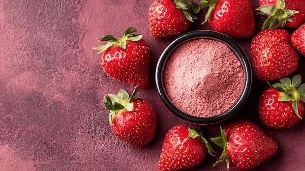 Naon Anu Digunakeun Bubuk Strawberry?