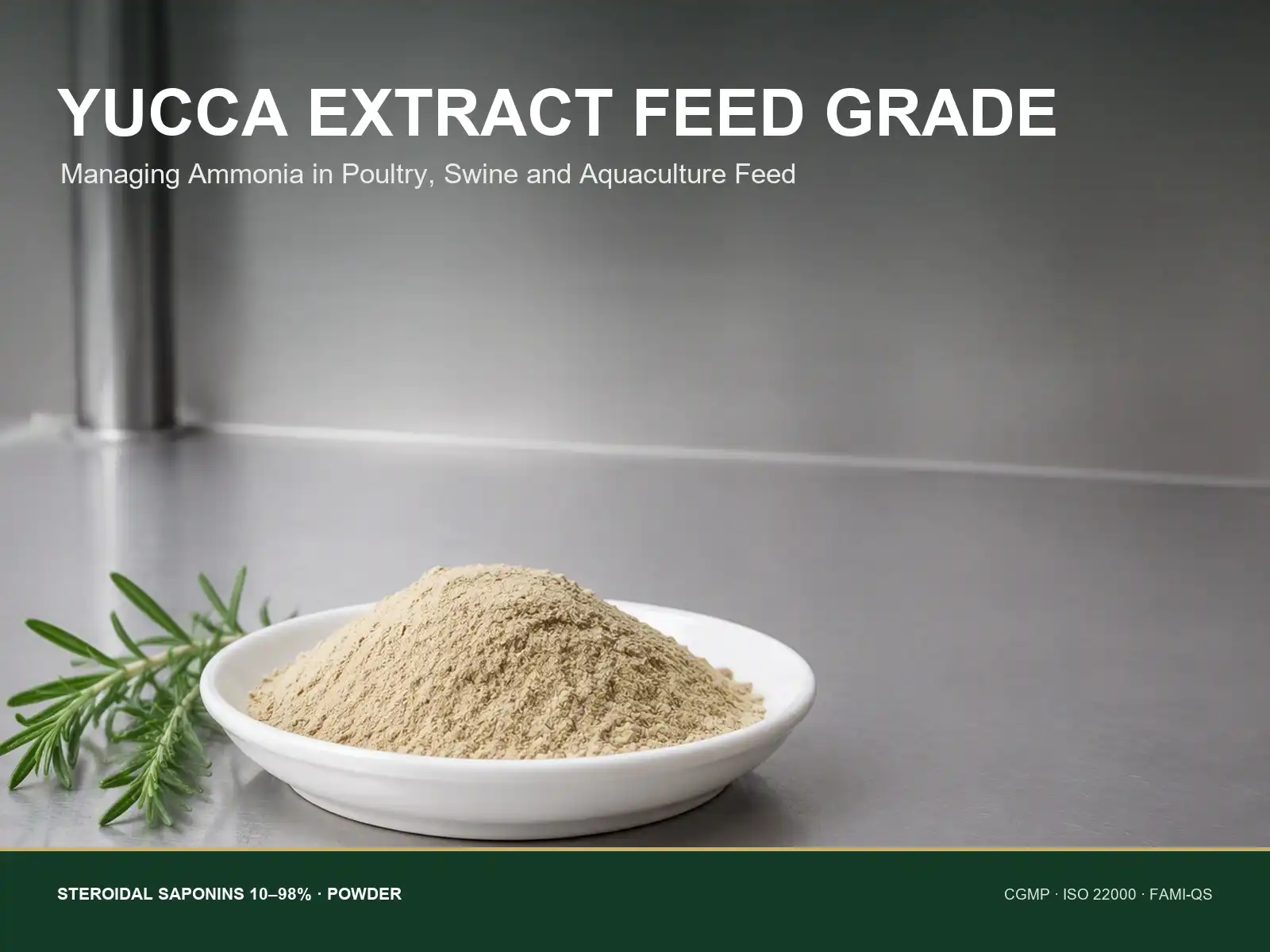 Yucca Extract Feed Grade Supports Better Ammonia Management in Animal Nutrition