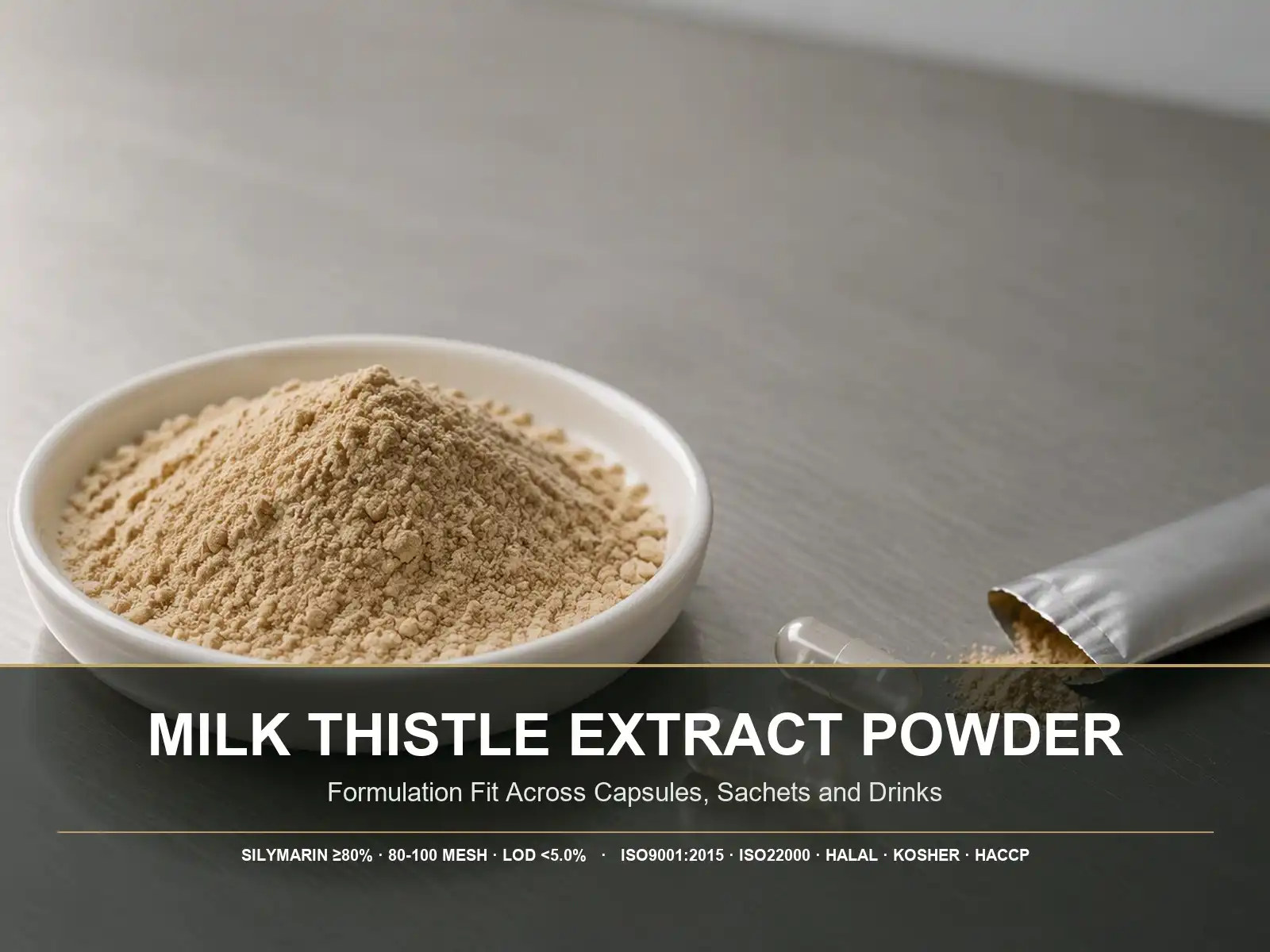 Milk Thistle Extract Powder for Functional Food and Nutraceutical Formulations